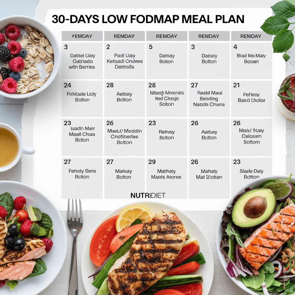 Nutritional Considerations on 30-days Low Fodmap Meal Plan